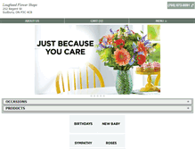 Tablet Screenshot of lougheedflowershops.com